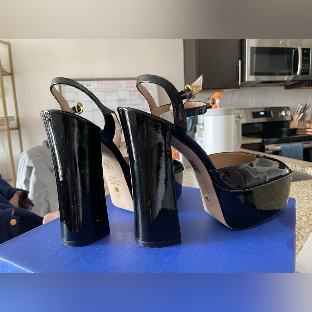 Stuart Weitzman sky high 145 ankle strap pump